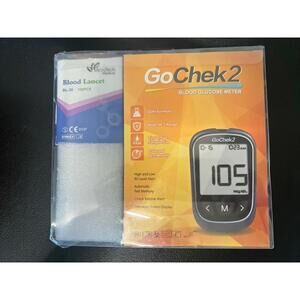 GoChek2 Blood Glucose Meter with 100 Lancets